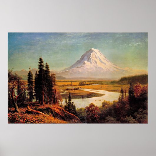 Albert-Bierstadt-Gemälde, Mount Rainier, Poster (Vorne)