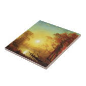 Albert-Bierstadt-Gemälde, Sonnenaufgang, Fliese (Seite)