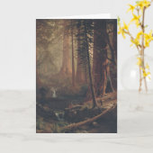 Albert Bierstadt Giant Redwood Trees of California Karte (Gelbe Blume)