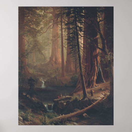 Albert Bierstadt Giant Redwood Trees of California Poster (Vorne)