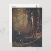 Albert Bierstadt Giant Redwood Trees of California Postkarte (Vorne/Hinten)