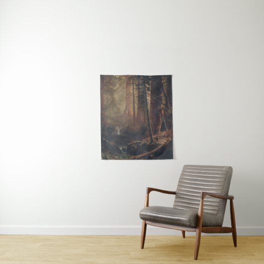Albert Bierstadt Giant Redwood Trees of California Wandteppich (Beispiel)