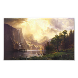 Albert Bierstadt im Gebirge Foto Print