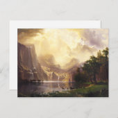 Albert Bierstadt im Gebirge Grußkarte Postkarte (Vorne/Hinten)