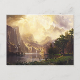 Albert Bierstadt im Gebirge Grußkarte Postkarte