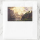 Albert Bierstadt im Gebirgsaufkleber Rechteckiger Aufkleber (Tasche)