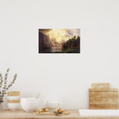 Albert Bierstadt im Gebirgspender Poster (Küche)