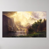Albert Bierstadt im Gebirgspender Poster (Vorne)