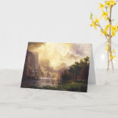 Albert Bierstadt in der Gebirgsgruß-Karte Karte (Gelbe Blume)