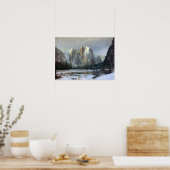 Albert Bierstadt-Kathedrale Rocks, Yosemite Poster (Küche)