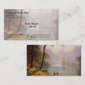 Albert Bierstadt, Kerns River Valley California Visitenkarte (Vorne/Hinten)