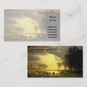Albert Bierstadt Kunstvoll wandern im Buffalo Visitenkarte (Vorne/Hinten)
