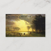 Albert Bierstadt Kunstvoll wandern im Buffalo Visitenkarte (Rückseite)
