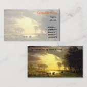 Albert Bierstadt Kunstvoll wandern im Buffalo Visitenkarte (Vorne/Hinten)