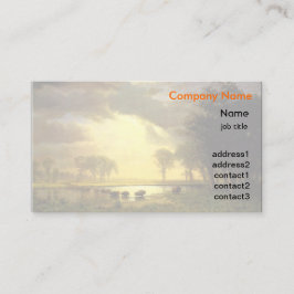 Albert Bierstadt Kunstvoll wandern im Buffalo Visitenkarte