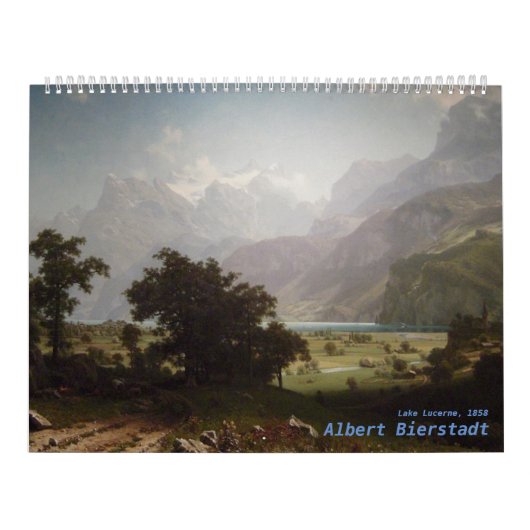 Albert Bierstadt Kunstwerke Kalender (Titelbild)