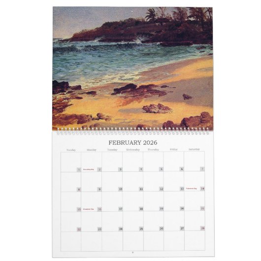 Albert Bierstadt Landschaft Kalender (Feb 2026)
