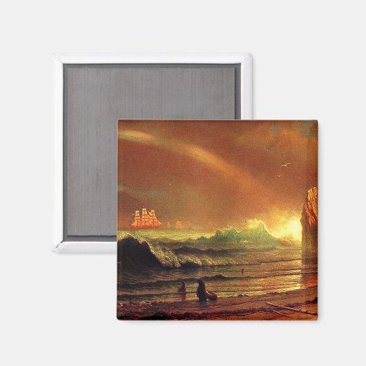 Albert Bierstadt malen, The Golden Gate Magnet (Vorderseite/Rückseite)
