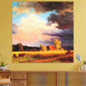 Albert Bierstadt Malerei, Bayerische Landschaft Leinwanddruck (Insitu (Wohnzimmer))