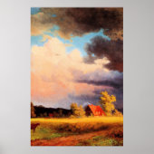 Albert Bierstadt Malerei, Bayerische Landschaft Poster (Vorne)