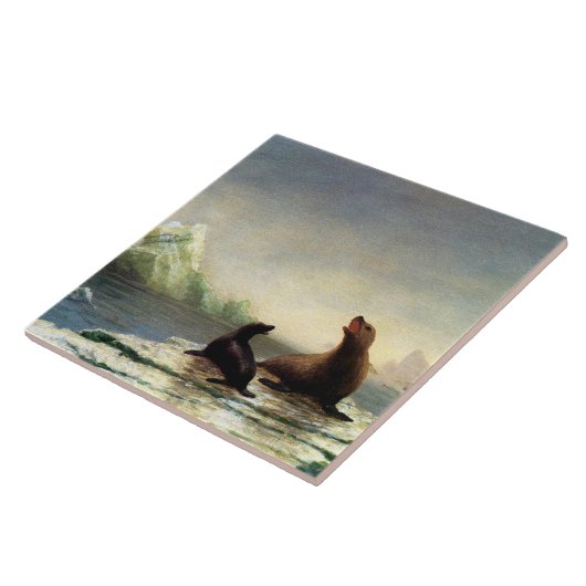 Albert Bierstadt-Malerei, Siegel Fliese (Seite)