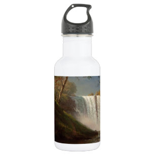 Albert Bierstadt Malerei Wald Wasserfall Destiny Edelstahlflasche