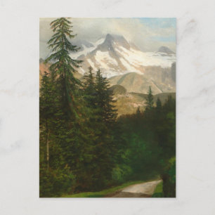 Albert Bierstadt Malerschnee im Hochland Postkarte