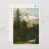 Albert Bierstadt Malerschnee im Hochland Postkarte (Vorne/Hinten)