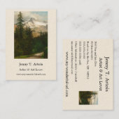 Albert Bierstadt Malerschnee im Hochland Visitenkarte (Vorne/Hinten)