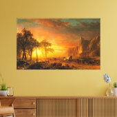 ALBERT BIERSTADT - Migranten, die die Ebenen überq Leinwanddruck (Insitu (Wohnzimmer))