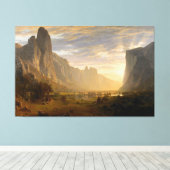 Albert Bierstadt mit Blick hinunter ins Yosemite-T Leinwanddruck (Insitu (Holzboden))