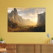 Albert Bierstadt mit Blick hinunter ins Yosemite-T Leinwanddruck (Insitu (Wohnzimmer))