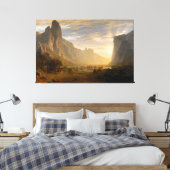 Albert Bierstadt mit Blick hinunter ins Yosemite-T Leinwanddruck (Insitu (Schlafzimmer))