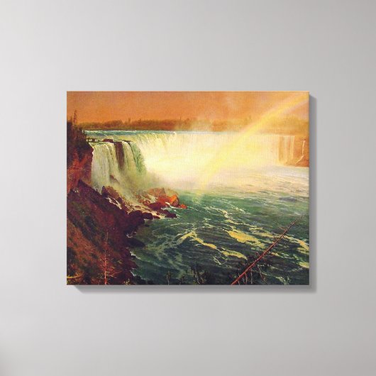 Albert Bierstadt, Niagara Falls. Leinwanddruck (Vorderseite)