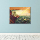 Albert Bierstadt, Niagara Falls. Leinwanddruck (Insitu (Holzboden))