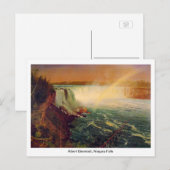 Albert Bierstadt, Niagara Falls. Postkarte (Vorne/Hinten)
