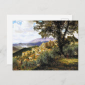 Albert Bierstadt - Olevano Postkarte (Vorne/Hinten)