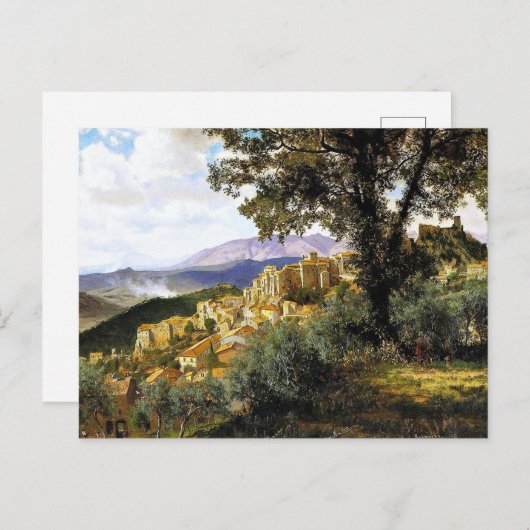 Albert Bierstadt - Olevano Postkarte (Vorne/Hinten)