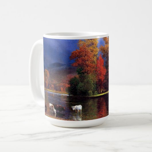 Albert Bierstadt - On the Saco Kaffeetasse (Vorderseite Links)
