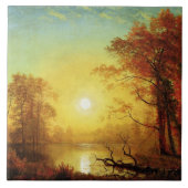 Albert Bierstadt painting, Sunrise, Fliese (Vorderseite)