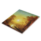 Albert Bierstadt painting, Sunrise, Fliese (Seite)