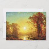 Albert Bierstadt painting, Sunrise, Karte (Vorderseite)