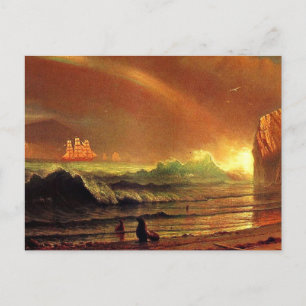 Albert Bierstadt painting, The Golden Gate, Postkarte