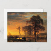 Albert Bierstadt painting, Western Kansas Postkarte (Vorne/Hinten)