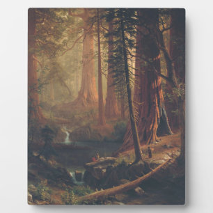 Albert Bierstadt - Redwood Trees Fotoplatte