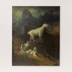 Albert Bierstadt Rocky Mountain Goats Jigsaw Puzzl Puzzle