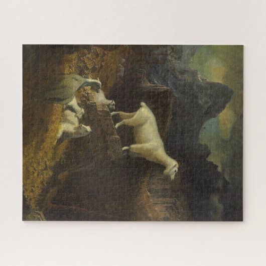 Albert Bierstadt Rocky Mountain Goats Jigsaw Puzzl Puzzle (Horizontal)