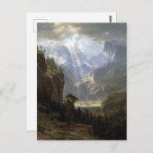 Albert Bierstadt-Rocky Mountains, Lander-Spitze Postkarte (Vorne/Hinten)