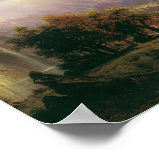 Albert Bierstadt - Rocky Mountains Landschaft Poster (Ecke)