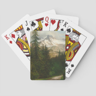 Albert Bierstadt Schnee im Hochland malen Spielkarten